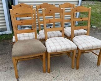 https://www.ebay.com/itm/124847151416	GE6001 - (6) Oak Dinning Room Chairs $180 
