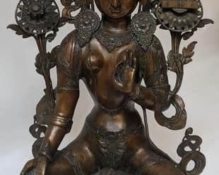 0034 Asian Bronze Tatra Buddha Statue