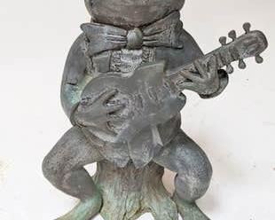 0229 Bronze Outdoor Frog Fountain Sculpture