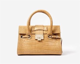 20. Jimmy Choo Embossed Leather Rosalie Handbag