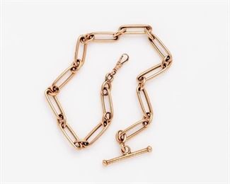 62. 14k Heavy Antique Watch Chain