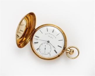 61. Sam Hammond High Grade 18k Hunting Pocket Watch