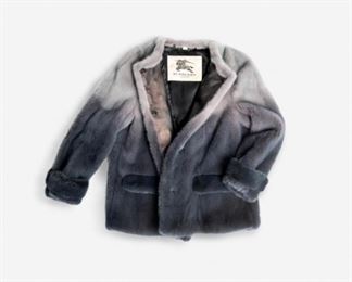 69. Burberry Mink Hand Dyed Fur Coat