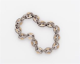 72. Palladium 22k Link Bracelet