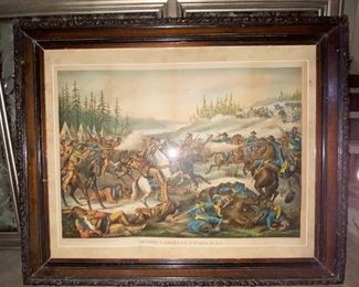 Was $950, now $475
Original 1890 Kurz and Allison chromolithograph, “Capture and Death of Sitting Bull”.
Available for immediate purchase by credit/debit card. Call 615-830-3089 to purchase now.