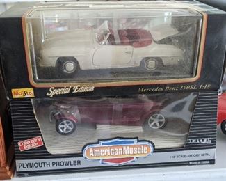 1:18 Models: Plymouth Prowler, Mercedes Benz