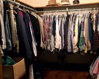 Assorted Men's Clothing - many items are Ralph Lauren, Polo and Brooks Brothers