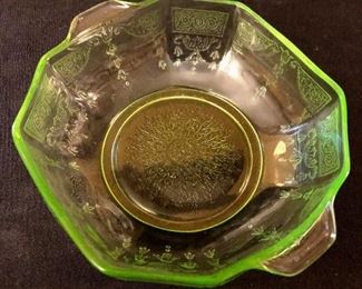 Vaseline Glass: Small Bowl