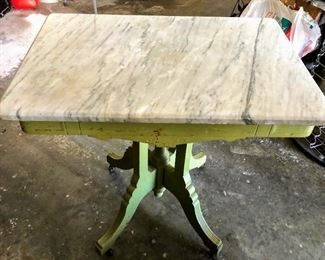 Marble Top Painted Table
