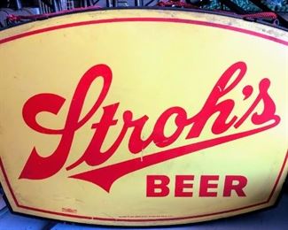 Two-Sided Stroh's Beer Sign: side 2