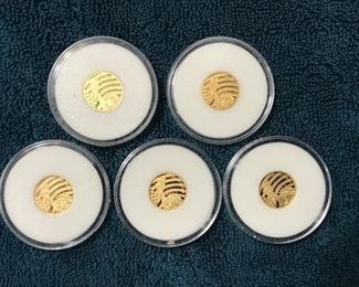 US Cook Island Liberty 5 Dollar Gold Coins