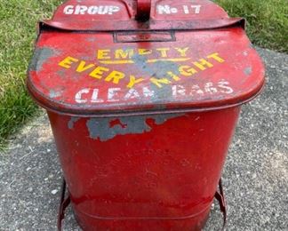 Vintage Waste Can