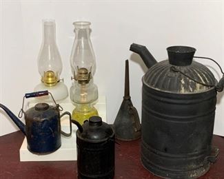 Vintage Oil and Kerosene Lamps