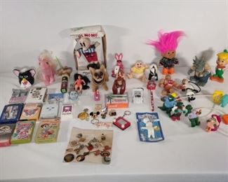 Collectable Animated Characters, Playing Cards, and Keychains