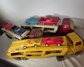 Tonka Toy Tractor Trailer Parking Lot