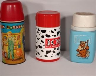 Variety of Vintage Thermos