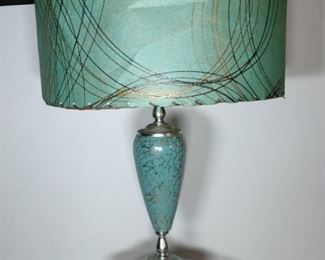 Vintage Aqua Green Lamp