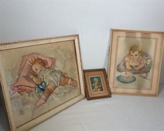 Vintage Baby Framed Prints