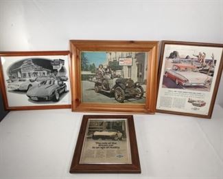 Vintage Car Framed Photos