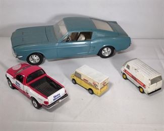 Vintage Toy Car and Trucks