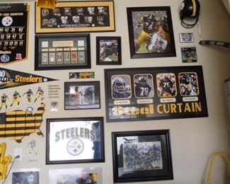 More  of the Pittsburgh Steeler collection from the man cave in this estate