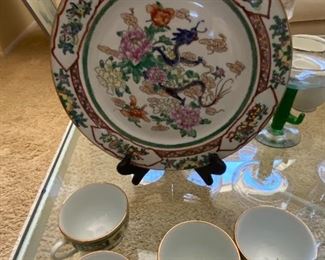 Chinese plate mid century 