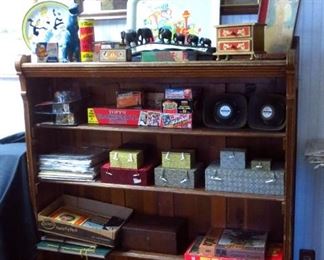 Gorgeous Franz Lefler framed angel or cherub lithograph, advertising, Oriental silk boxes, College Yearbooks