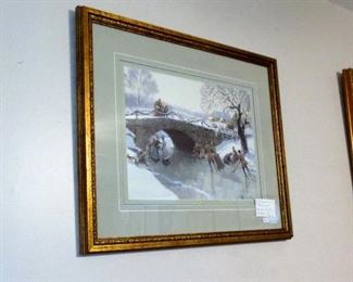 "Winter Holiday" by Tom Lovell Signed/Numbered Lithograph