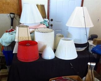 Lamp Shades - some fiberglass and laced