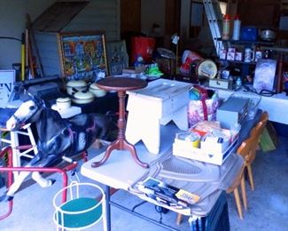 Walnut Candle Stand, Primitive Barn Bench, Floor Mats