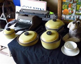 Club Aluminum Cookware & Smith Corona Secretary Typewriter