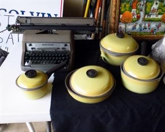 Club Aluminum Cookware & Smith Corona Typewriter