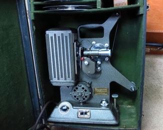 Keystone Model R-8 8mm Movie Projector in case