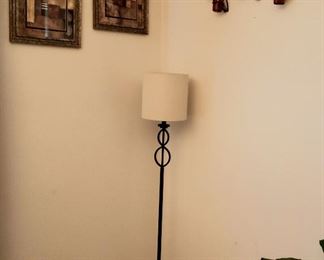 Wall decor & floor lamp