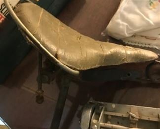 Old bicycle seat
