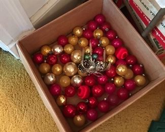 Old glass Christmas ornaments