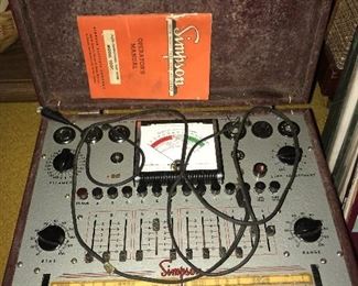 Vintage Simpson tube tester