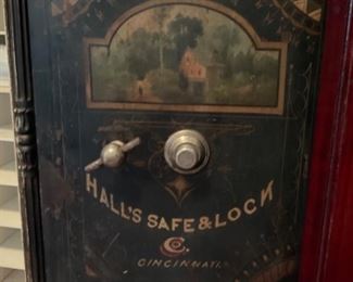 Hall’s 1800’s safe with the combination 