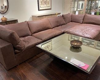 Eleanor Rigby leather sectional 24k retail ( call for appointment to view)