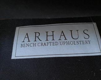 Arhaus leather sofa