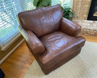 Arhaus leather chair