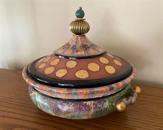 Mackenzie-Childs covered candy dish