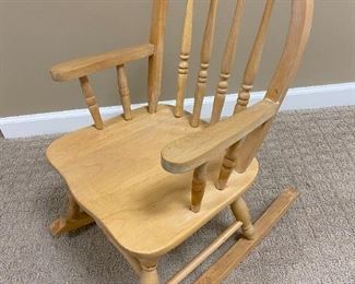 Wooden child rocker