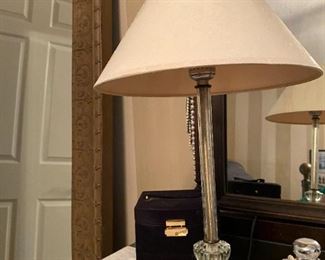 Vintage Glass Table Lamp