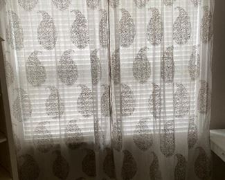 Pottery Barn curtains Measurements: 50" wide by 82" long (each panel)