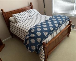 Pottery Barn full size bed.