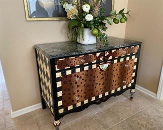 Mackenzie Childs style chest/dresser.