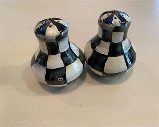 Mackenzie-Childs salt and pepper shakers