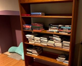 Cherry bookcase with open back 42 1⁄2w 13d 70 1/4h
