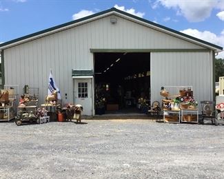 Front of barn